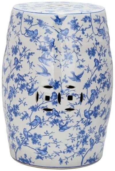 Blue Birds Garden Stool