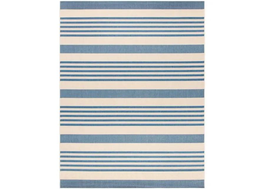 Safavieh BEACH HOUSE Collection BHS222M-6 Beige / Blue 6'-7" X 9'-2"