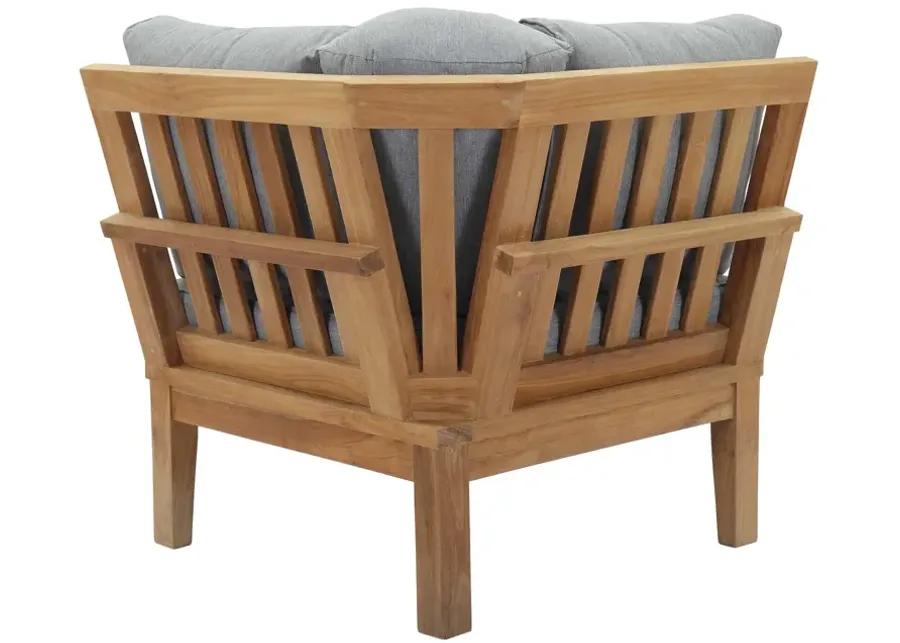 Marina Outdoor Patio Teak Corner Sofa