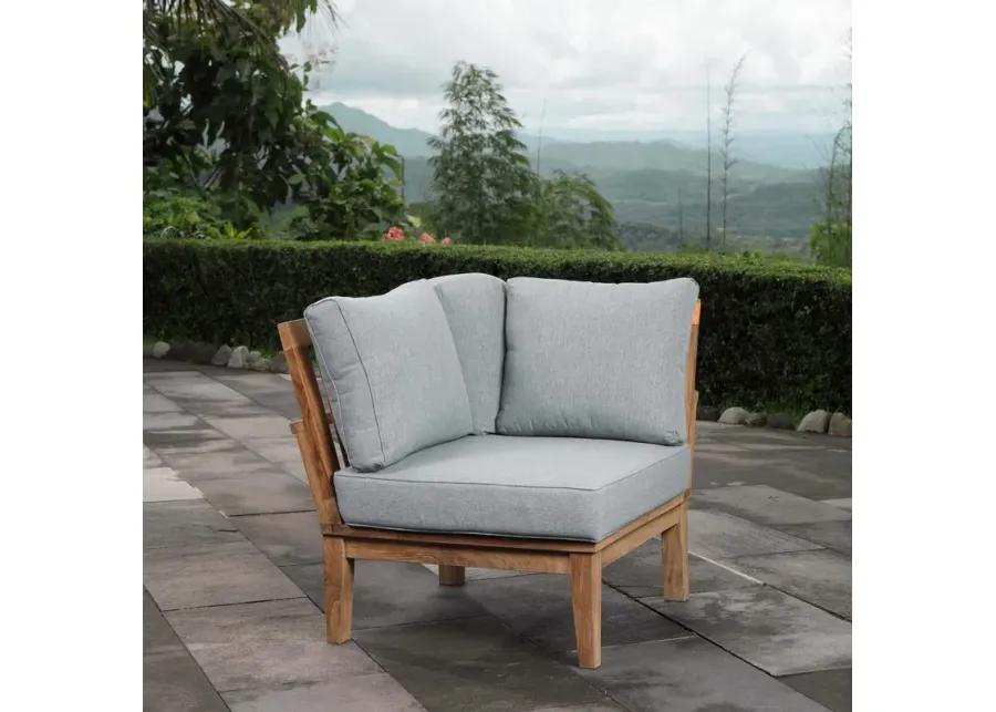 Marina Outdoor Patio Teak Corner Sofa