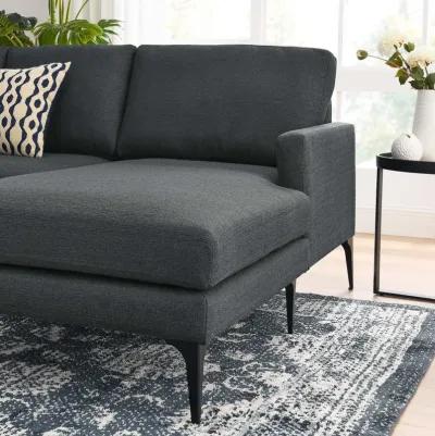 Evermore Right-Facing Upholstered Fabric Sectional