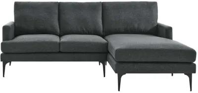 Evermore Right-Facing Upholstered Fabric Sectional