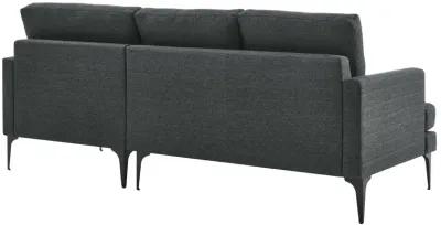 Evermore Right-Facing Upholstered Fabric Sectional