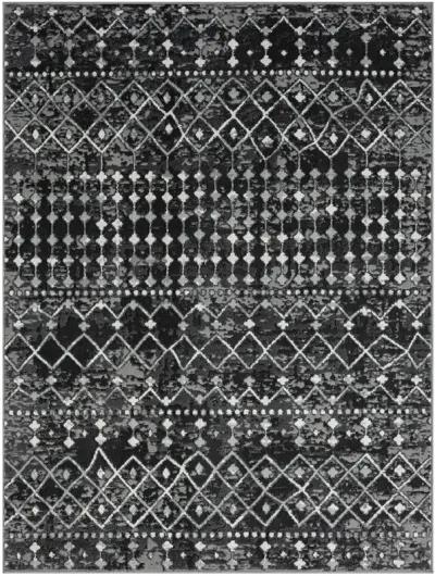 Madison Park Hannah Charcoal Moroccan Global Woven Area Rug