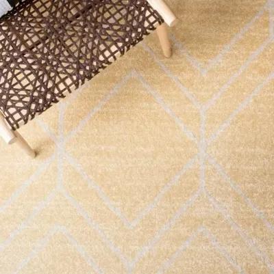 ADIRONDACK Contemporary Gold / Light Grey 8' X 10' Powerloomed Rug