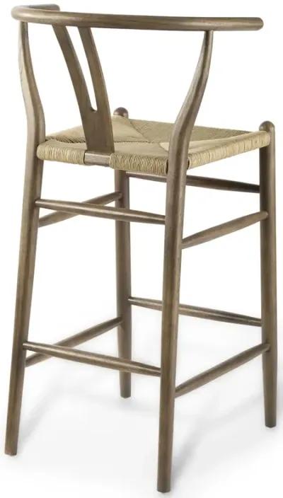 Amish Wood Bar Stool Set of 2