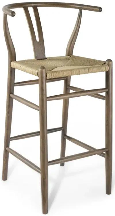 Amish Wood Bar Stool Set of 2