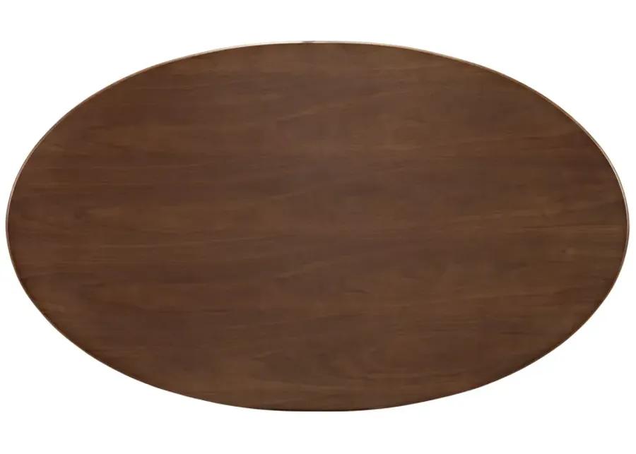 Lippa 60" Oval Walnut Dining Table