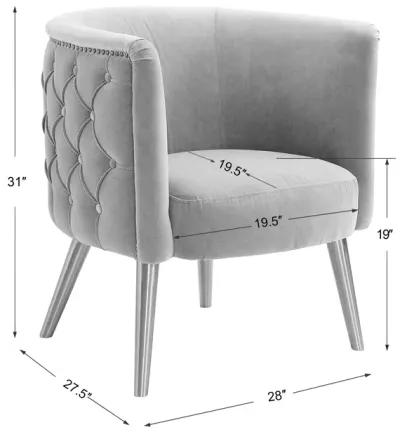 Haider Gray Accent Chair