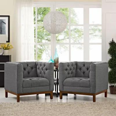 Panache Living Room Set Upholstered Fabric Set of 2