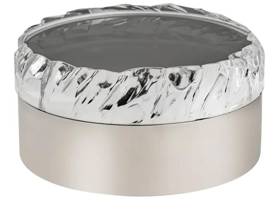 Cogar Box - Round Polished Nickel