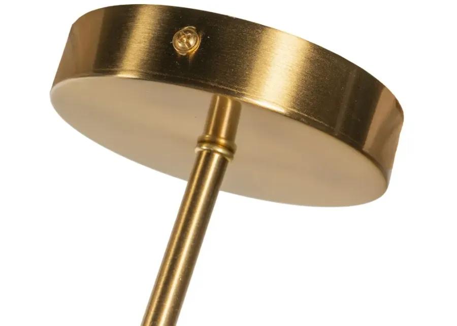 Calvin One Armed Black and Brass Metal Wall Sconce