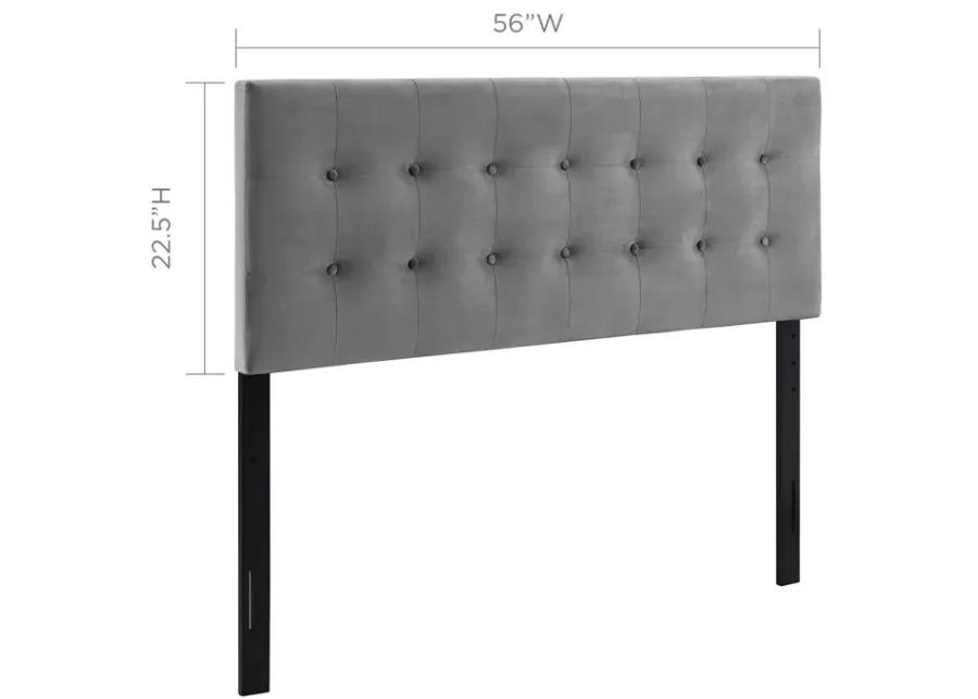 Emily Full Biscuit Tufted Performance Velvet Headboard