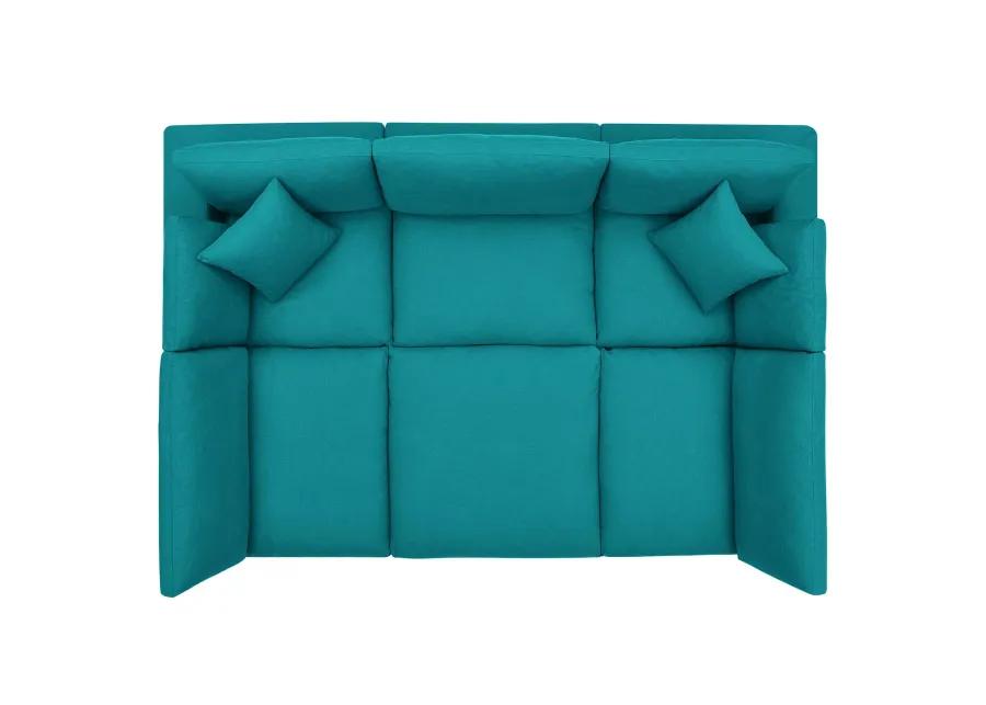 Commix Down Filled Overstuffed 6-Piece Sectional Sofa