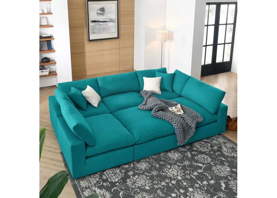 Commix Down Filled Overstuffed 6-Piece Sectional Sofa