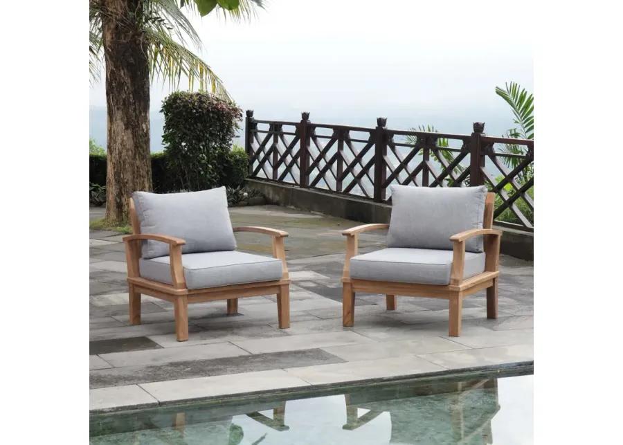 Marina 2 Piece Outdoor Patio Teak Set