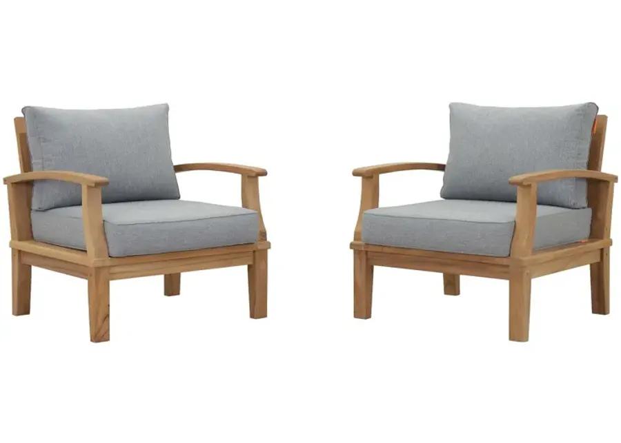 Marina 2 Piece Outdoor Patio Teak Set