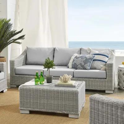 Conway Sunbrella® Outdoor Patio Wicker Rattan 4-Piece Furniture Set