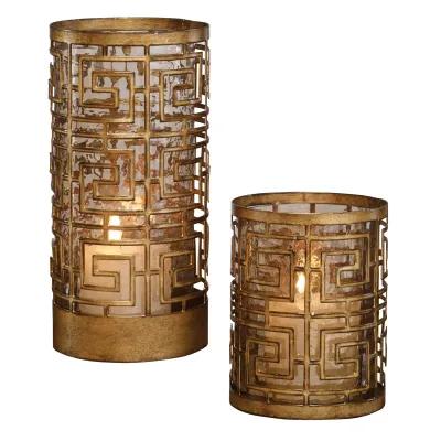 Ruhi Hurricane Candleholders, S/2