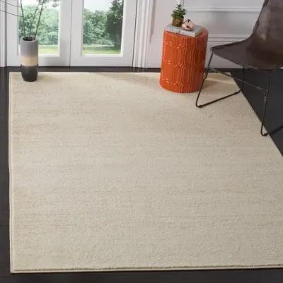 Adirondack Contemporary Champagne / Cream 2'-6" X 16' Powerloomed Rug