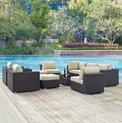 Convene 10 Piece Outdoor Patio Sectional Set