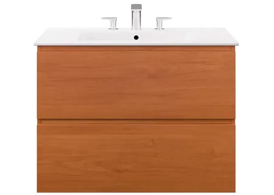 Scenic 30" Wall-Mount Bathroom Vanity