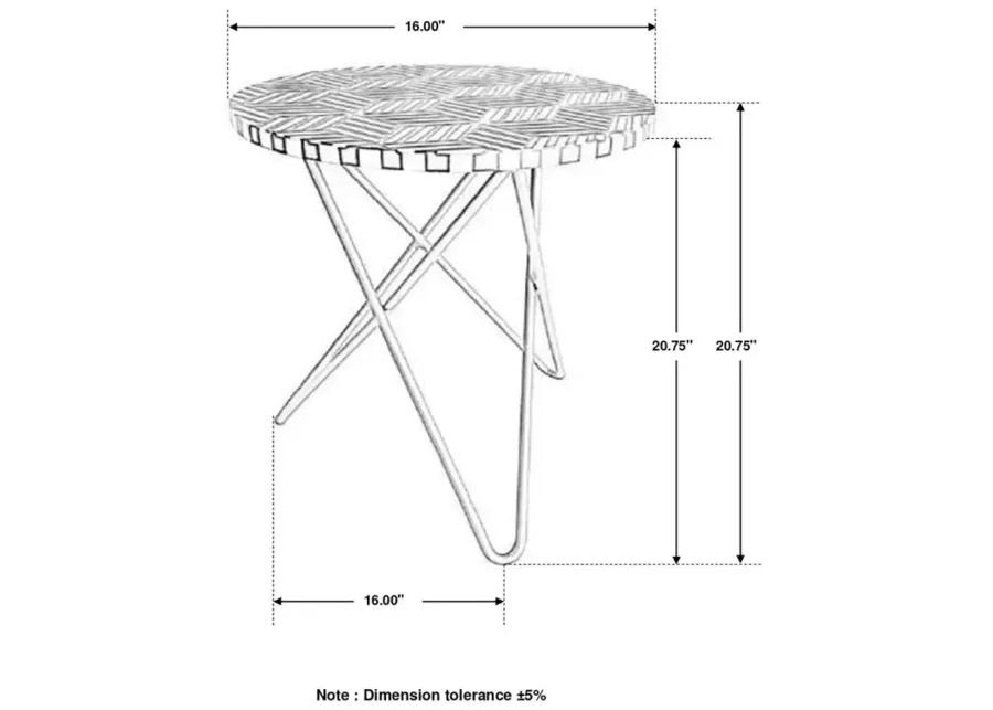 Xenia Round Accent Table with Hairpin Legs