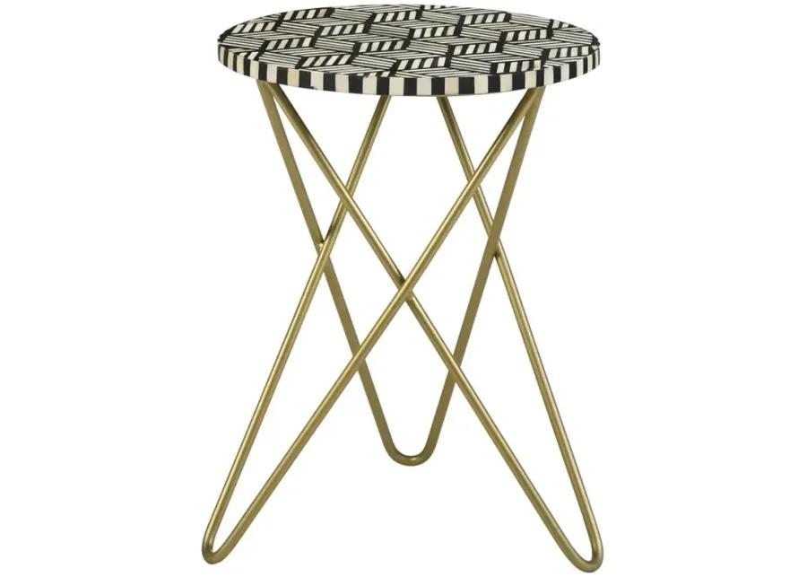 Xenia Round Accent Table with Hairpin Legs