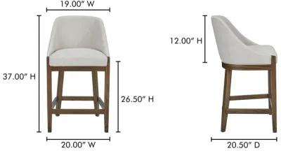 Edward Counter Stool Heather Beige