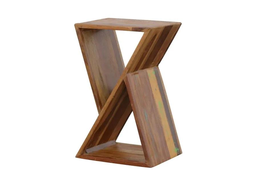 Lily Geometric Accent Table Natural