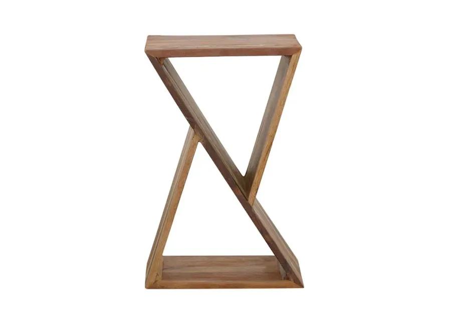 Lily Geometric Accent Table Natural