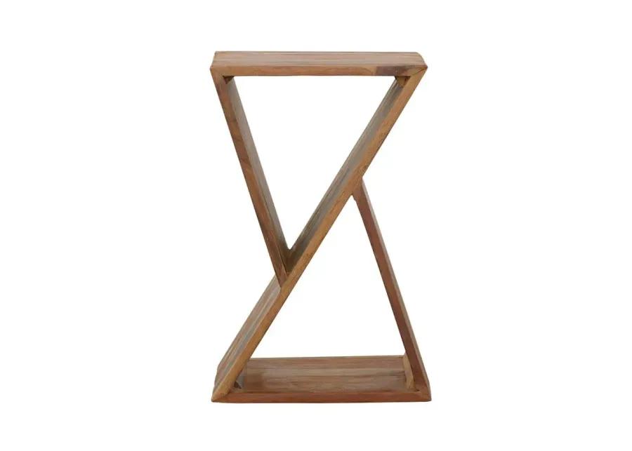 Lily Geometric Accent Table Natural