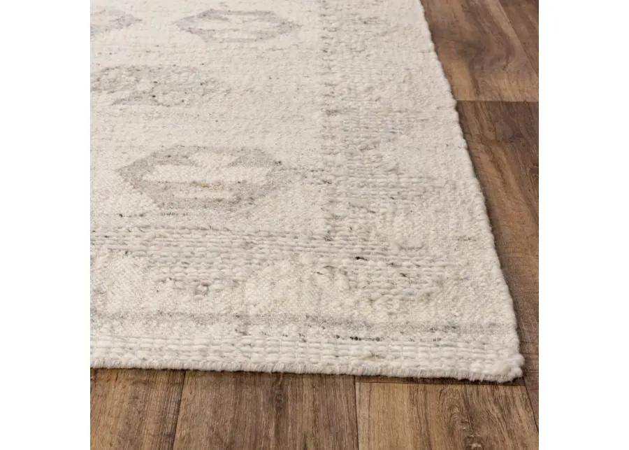 Nova Ivory  Hand Spun Wool/Cotton 8' x 10' Rectangle Rug