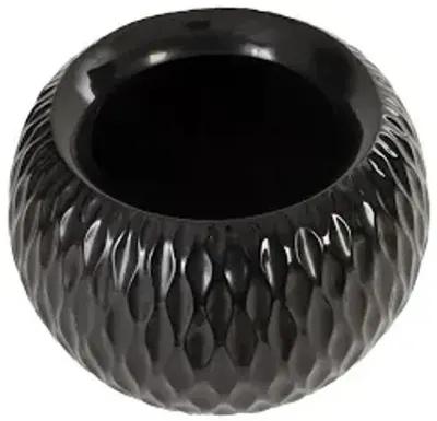 ripple planter, gel coat black