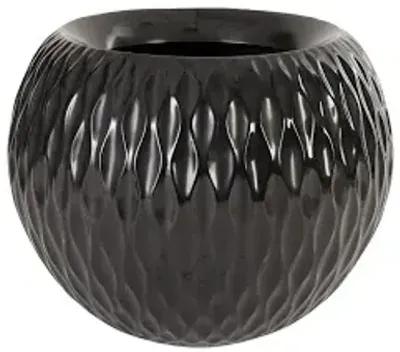 ripple planter, gel coat black