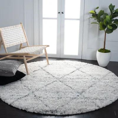 FONTANA SHAG Round Power Loomed 3' X 3' Round Rug