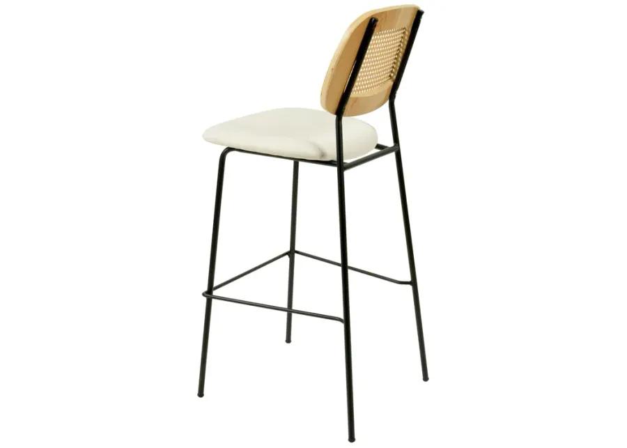 Anais Natural Rattan Counter Stool - Set of 2