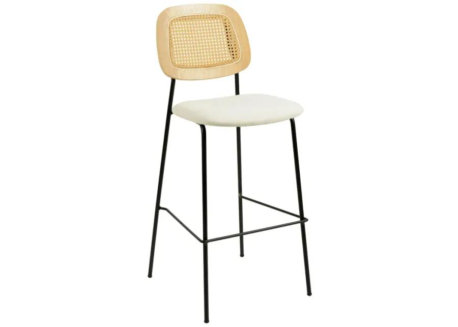 Anais Natural Rattan Counter Stool - Set of 2