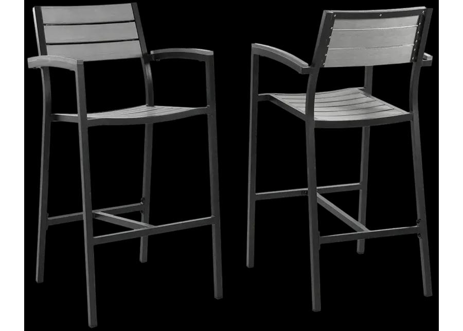 Maine Bar Stool Outdoor Patio Set of 2