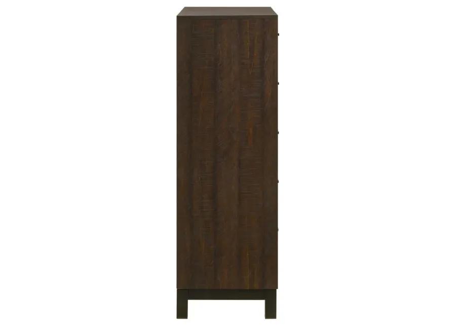 Edmonton 5-drawer Chest Rustic Tobacco