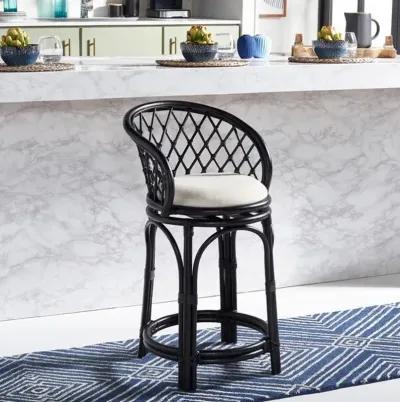 YUTA RATTAN COUNTER STOOL W/ CUSHION