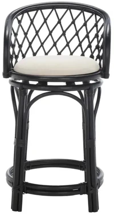 YUTA RATTAN COUNTER STOOL W/ CUSHION