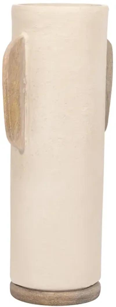 Ecomix, 19" Organic Vase, Ivory