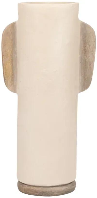 Ecomix, 19" Organic Vase, Ivory