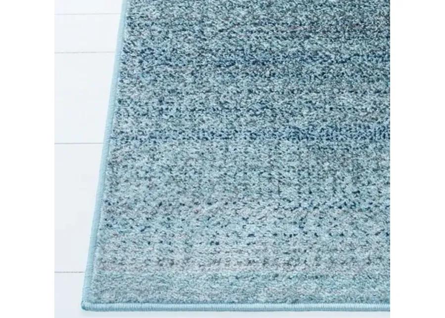 Adirondack Contemporary Purple / Grey 5'-1" X 7'-6" Powerloomed Rug