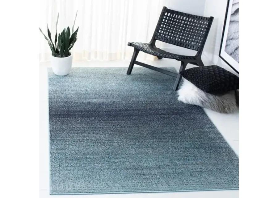 Adirondack Contemporary Purple / Grey 5'-1" X 7'-6" Powerloomed Rug