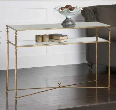 Henzler Mirrored Glass Console Table