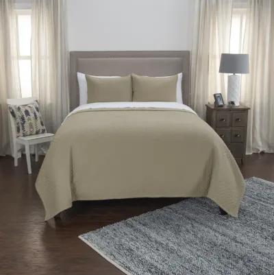 Taupe King Solid Taupe Quilt