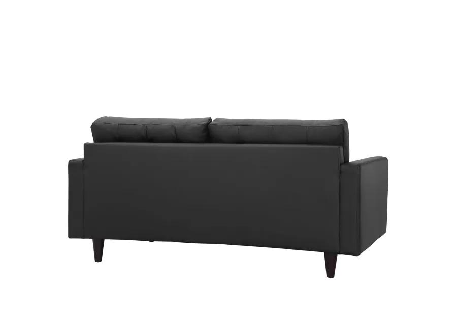 Empress Bonded Leather Loveseat