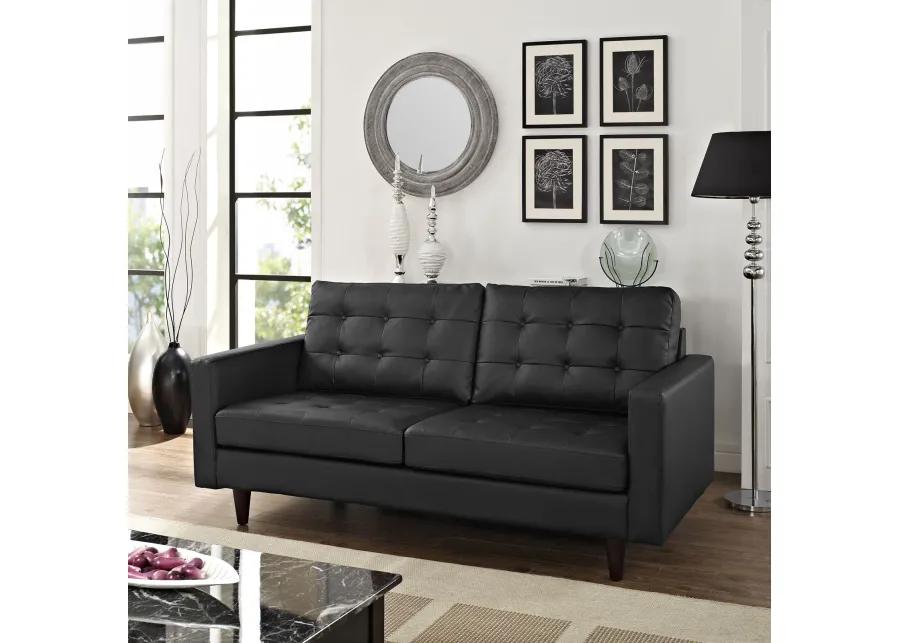 Empress Bonded Leather Loveseat